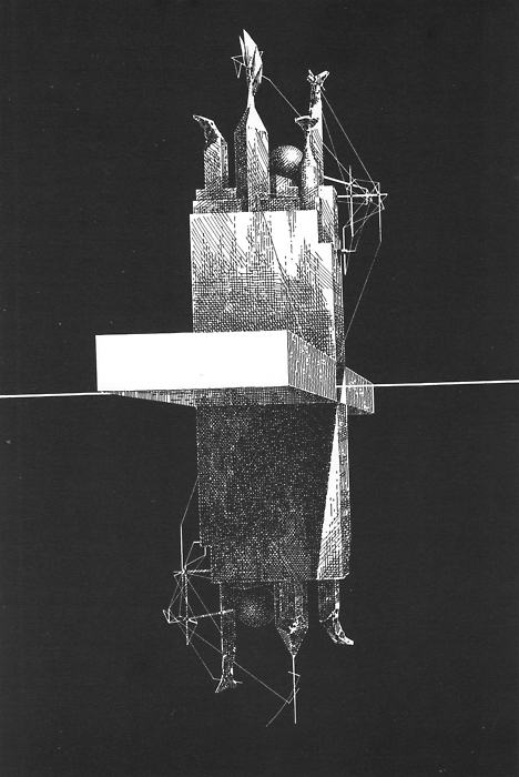 Lebbeus Woods' Einstein's Tomb 1980