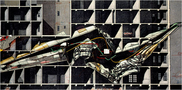 Lebbeus Woods: Berlin Free-Zone 3-2, 1990